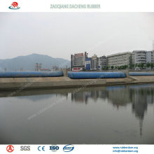 Barragem de borracha inflável amplamente utilizada para projeto de conservação de água